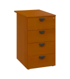 TKC - 71 kontejner přístavný, 4-zásuvkový, deska 18 mm, centrální zámek, třešeň šumavská